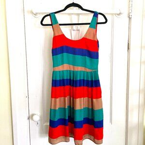 Jack by BB Dakota sleeveless color-block striped dress | Size Small